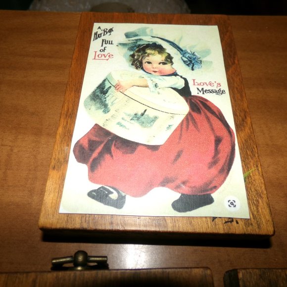 crafted wooden picture. set of 4 - Picture 4 of 6